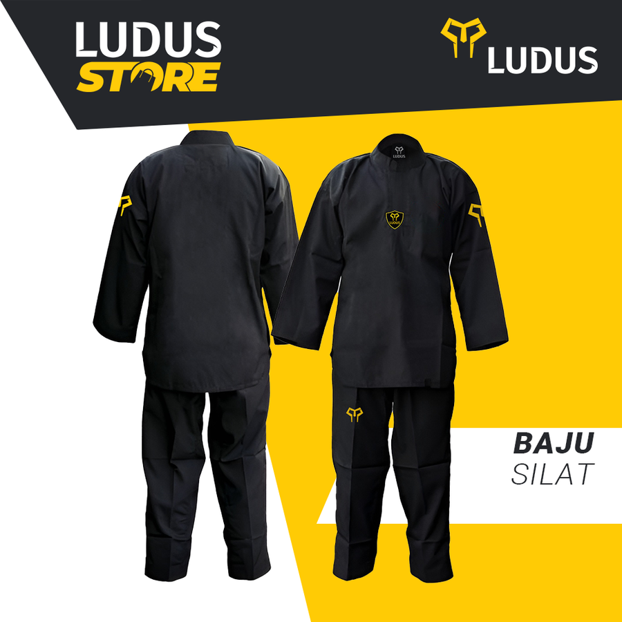 Ludus Baju Silat Premium Fighter Tutupan Velcro Seragam Pencak Silat