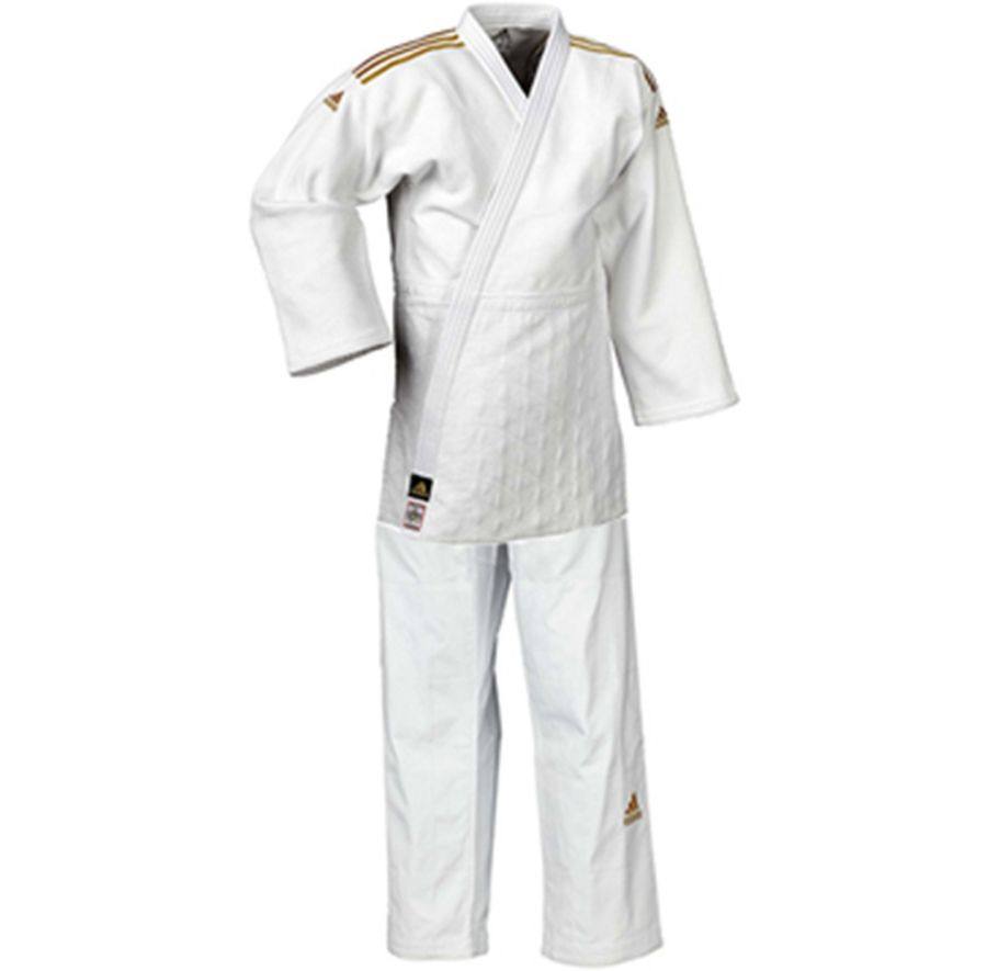 ADIDAS JUDO CLUB WHITE STRIPE GOLD J350
