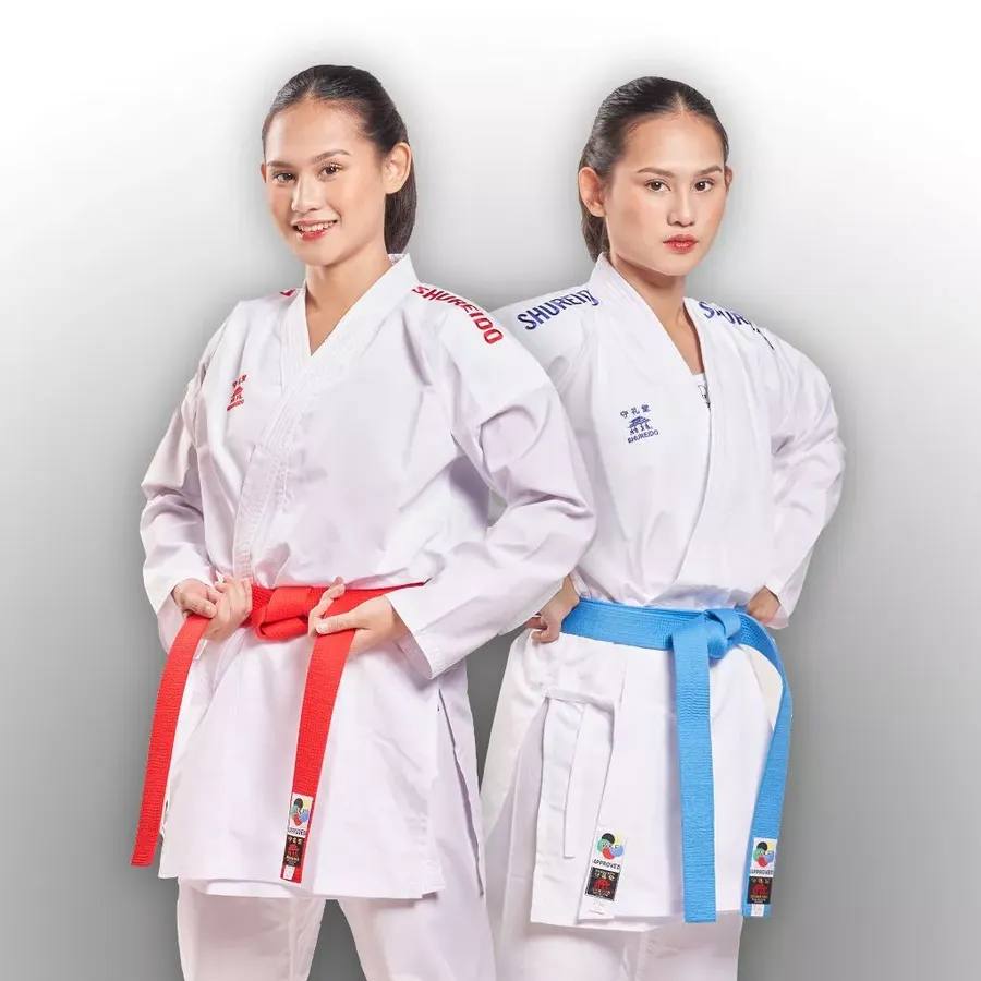 SHUREIDO KUMITE GI WAZA RED/BLUE - SERAGAM KARATE WKF APPROVE